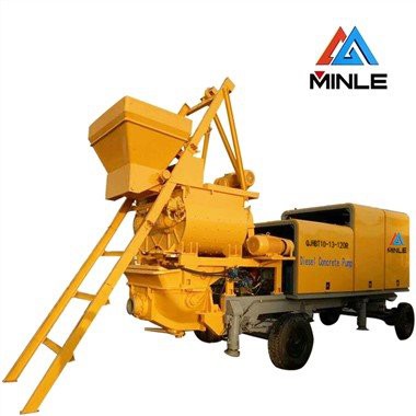 קרוואן משאבת בטון מערבל מאולץ